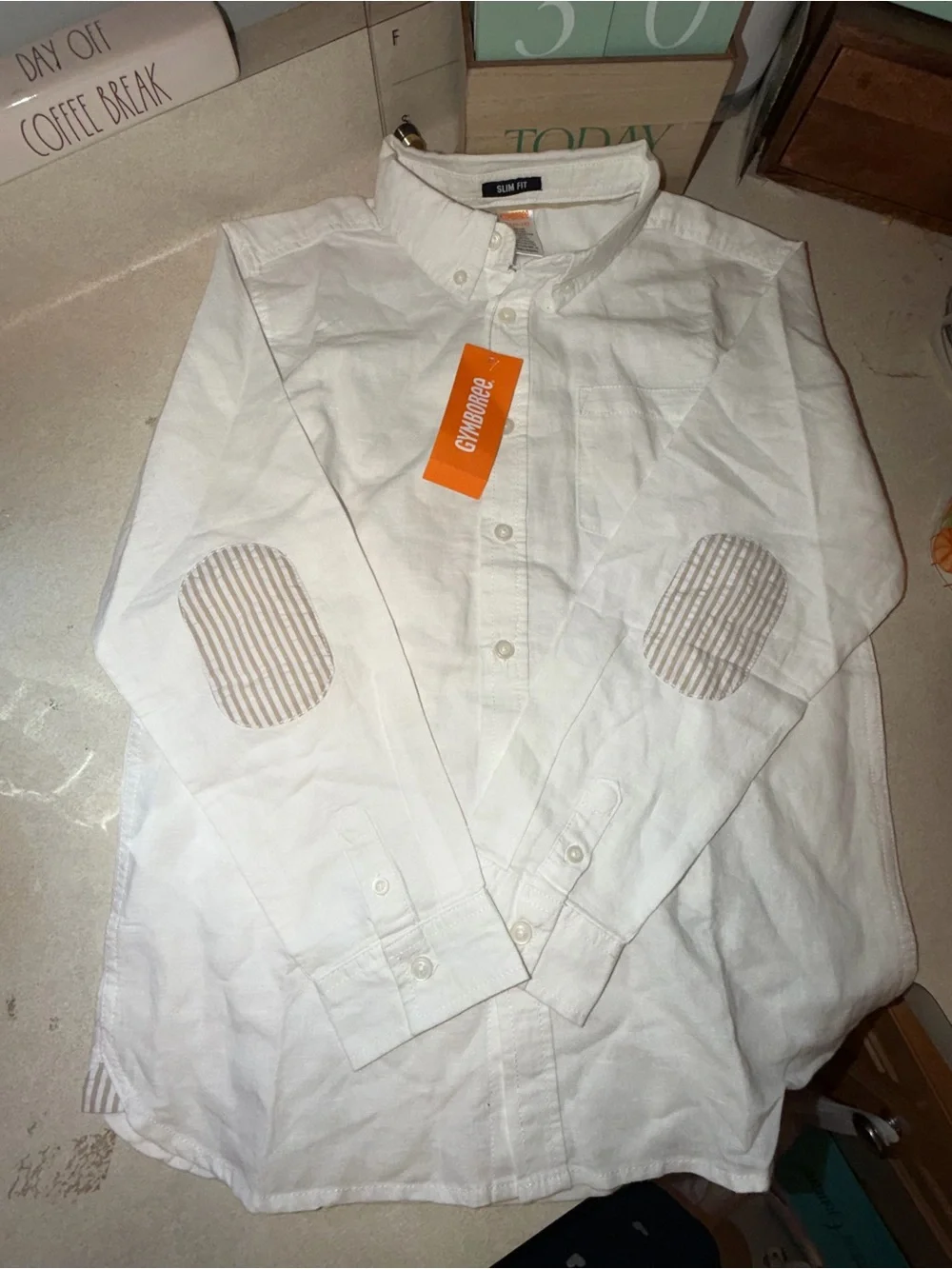 Gymboree size large (10-12) nwt long sleeve button down top